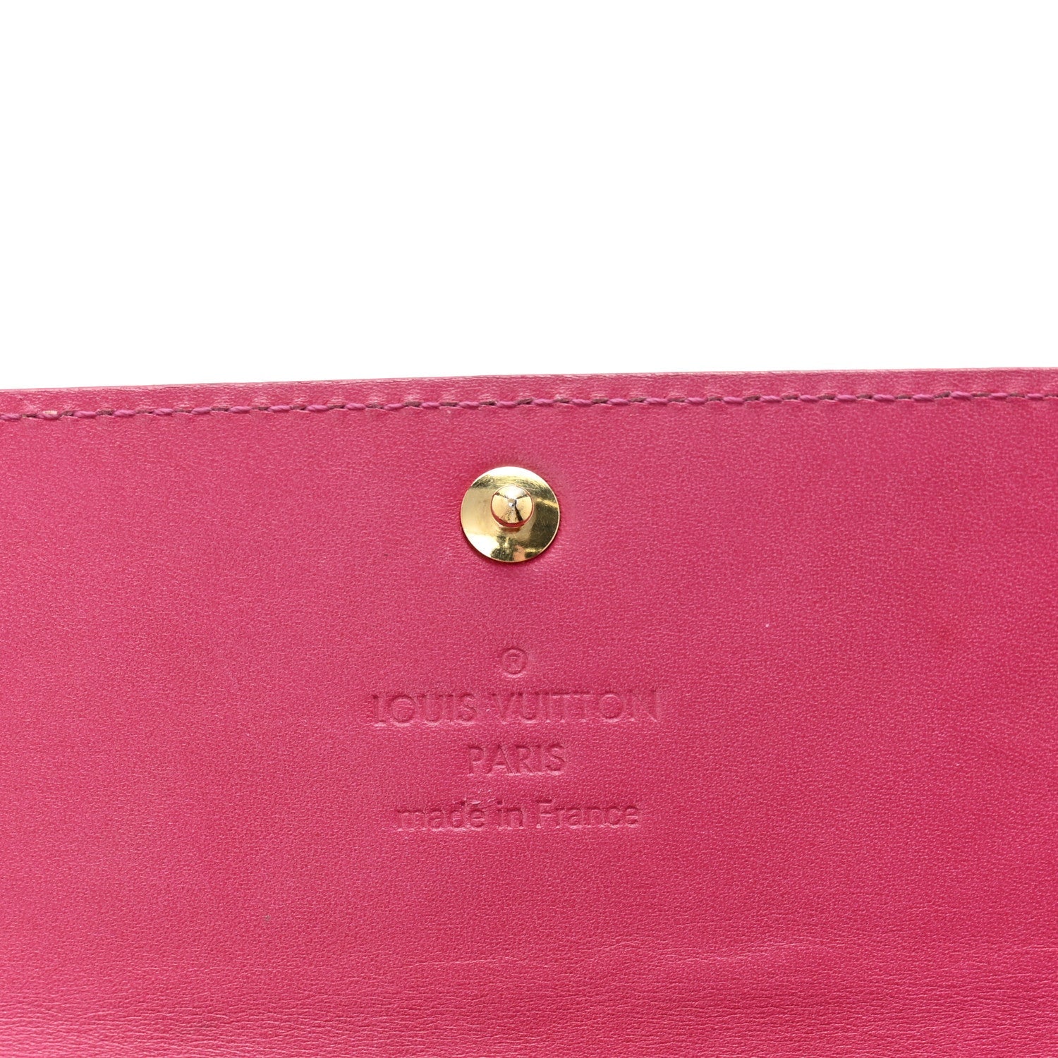 Louis Vuitton Vernis Ikat Sarah Wallet Rose Velours