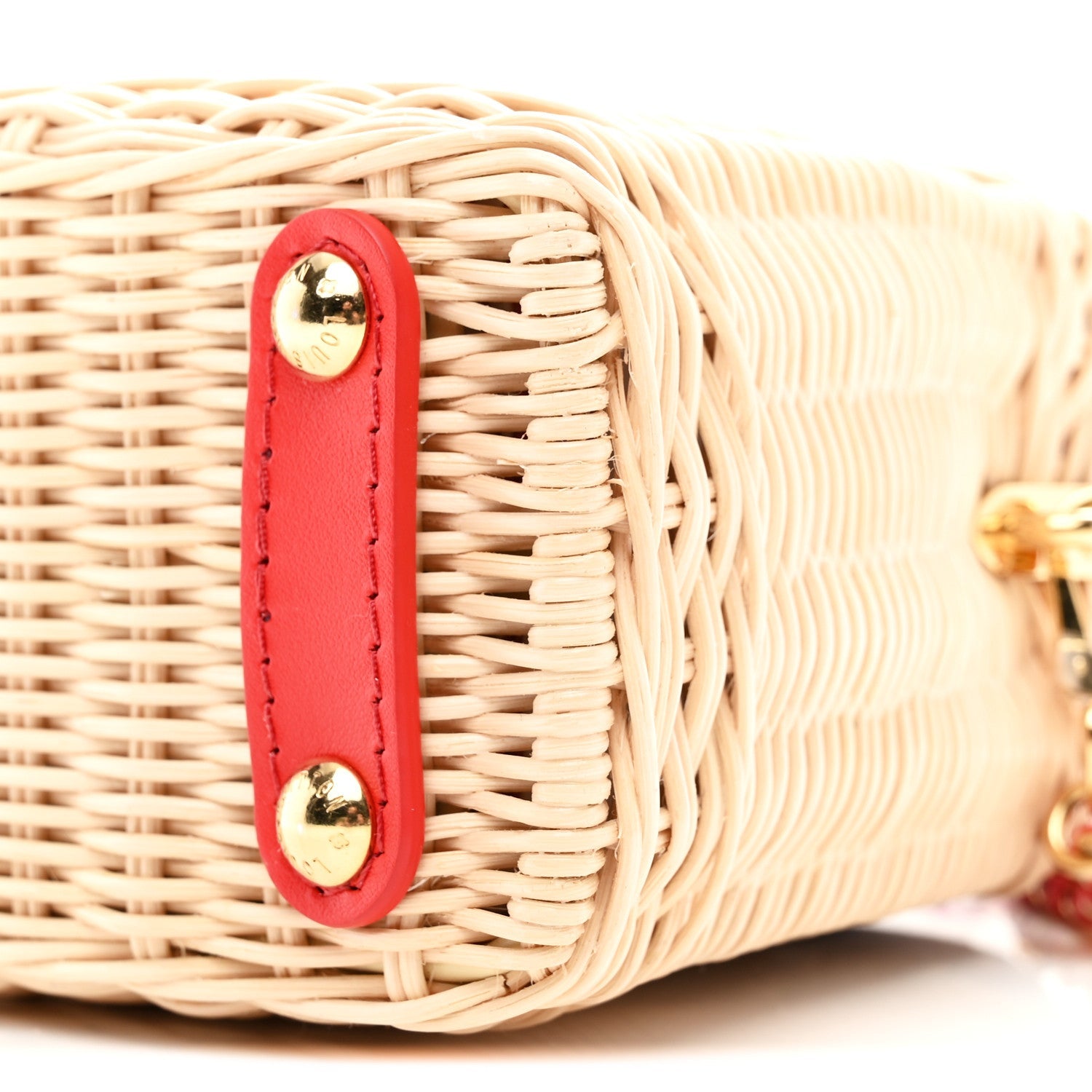 Louis Vuitton LV X TM Rattan Denim Calfskin Cerises Capucines Mini