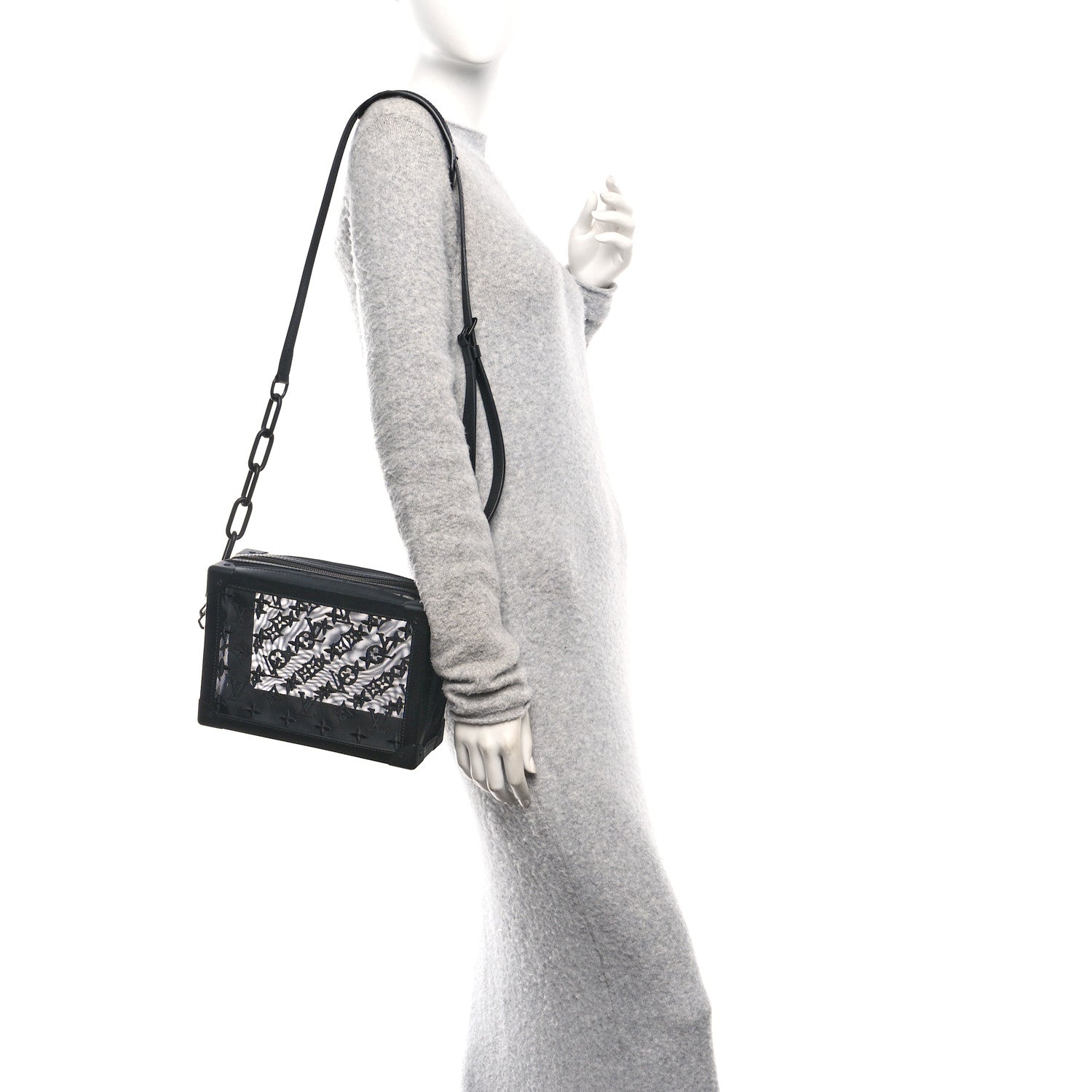 Louis Vuitton Monogram See Through Soft Trunk Black