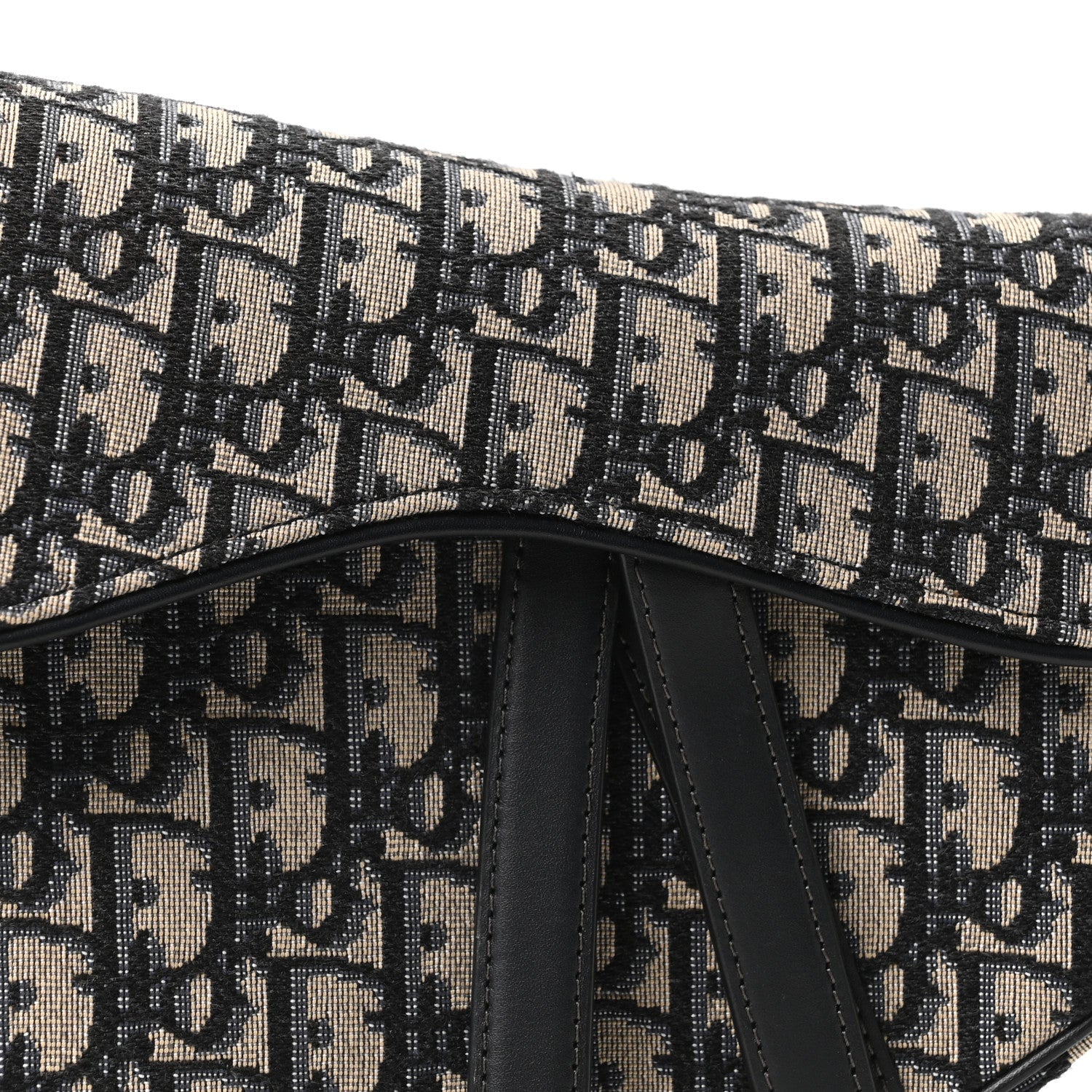 Christian Dior Oblique Saddle Bag Blue