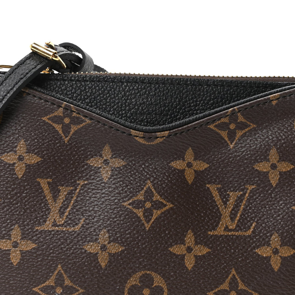 Louis Vuitton Monogram Pallas Clutch Black