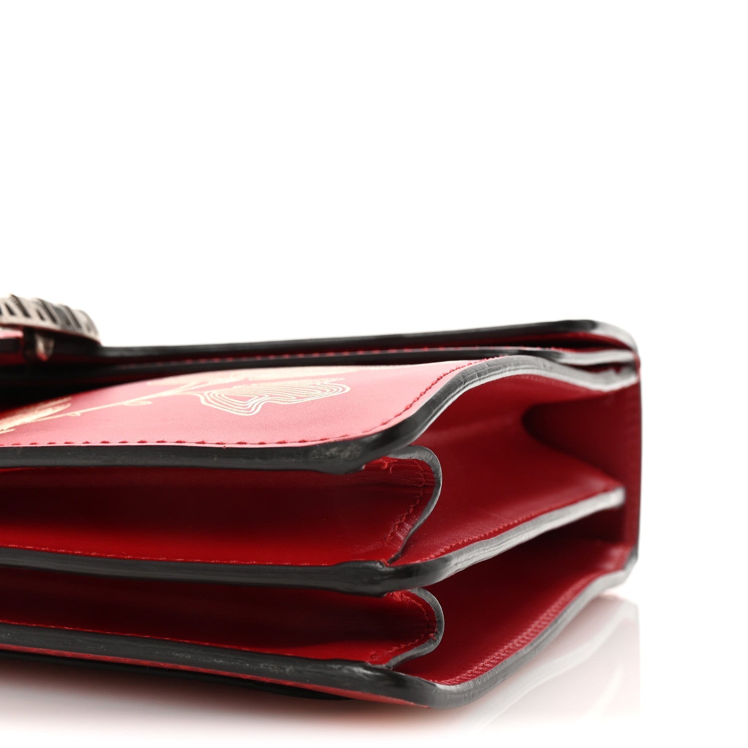 Gucci Calfskin Chinese New Year Medium Dionysus Shoulder Bag Hibiscus Red