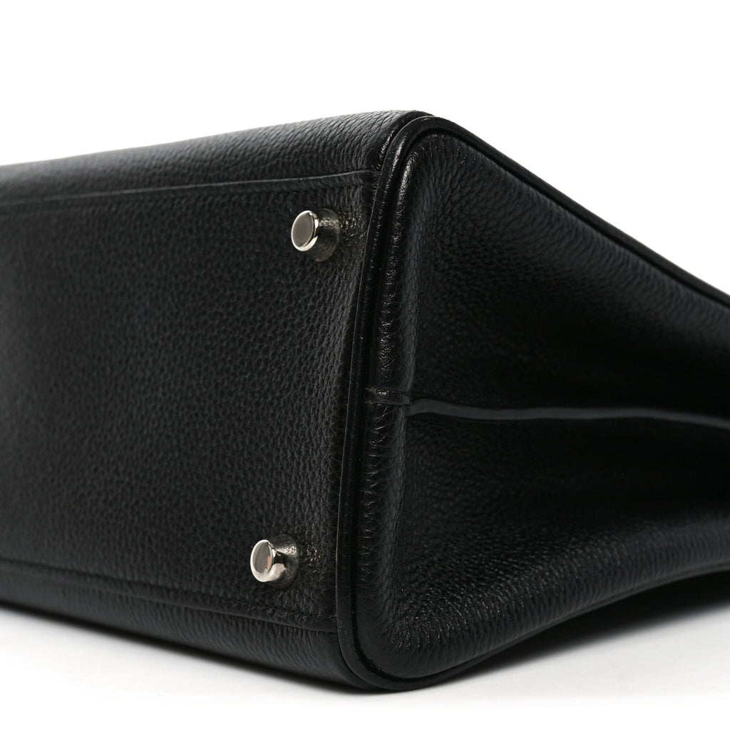 Gucci Grainy Calfskin Medium Zumi Top Handle Bag Black