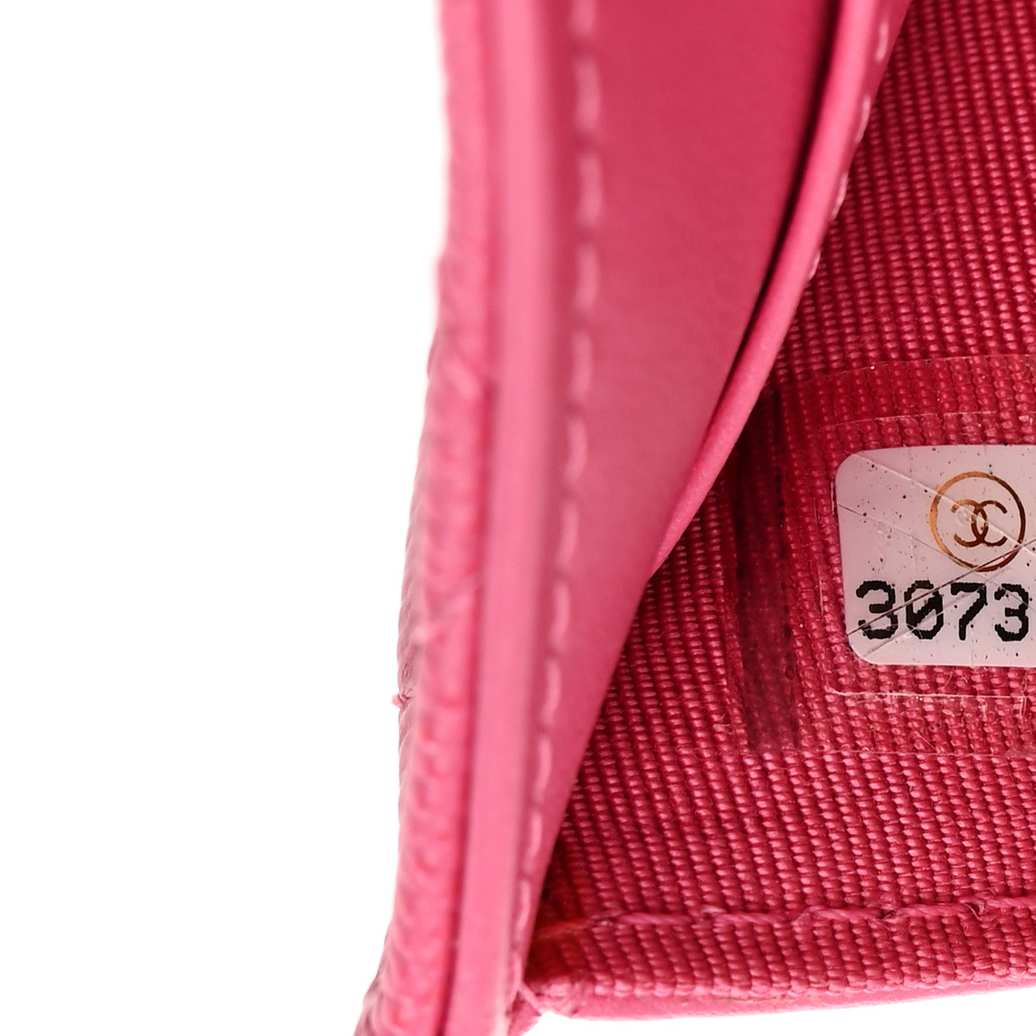 Caviar Quilted Tri-Fold Flap Wallet Pink