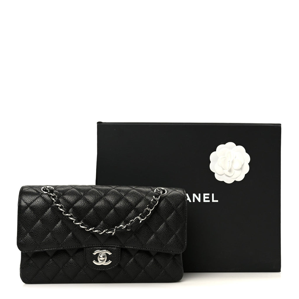 Chanel Caviar Quilted Medium Double Flap Black
