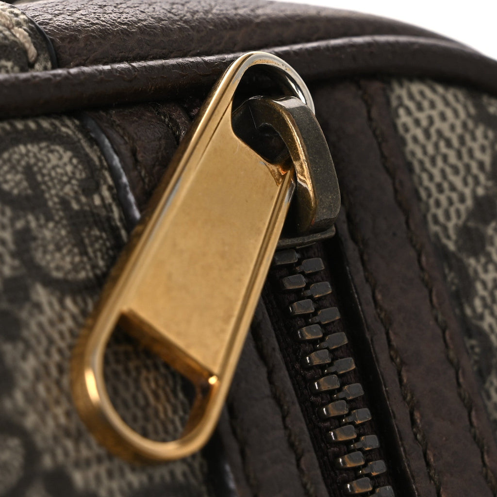 Gucci GG Supreme Monogram Web Mini Ophidia Messenger Brown