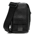 Louis Vuitton Calfskin Monogram Shadow Double Phone Pouch NM Black