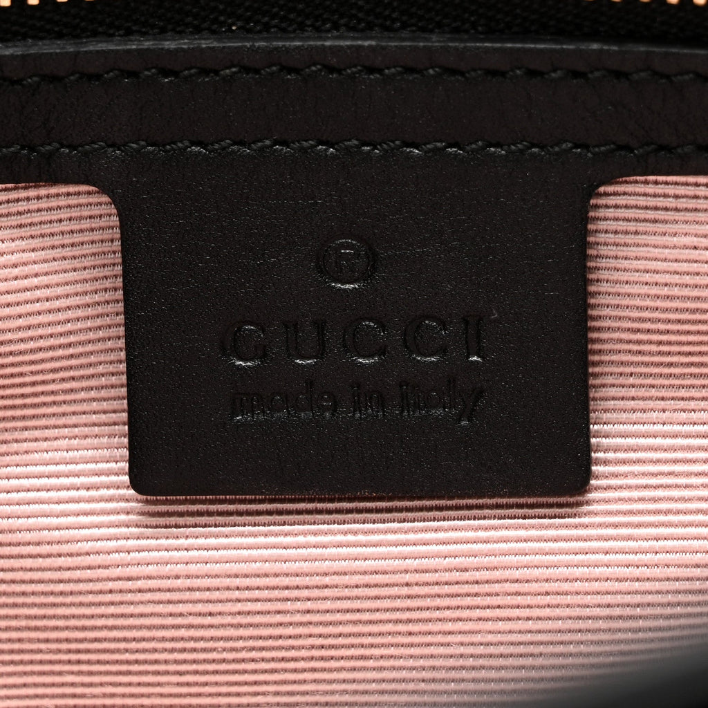 Gucci Vitello Palmellato Lux Large Arli Top Handle Bag Black