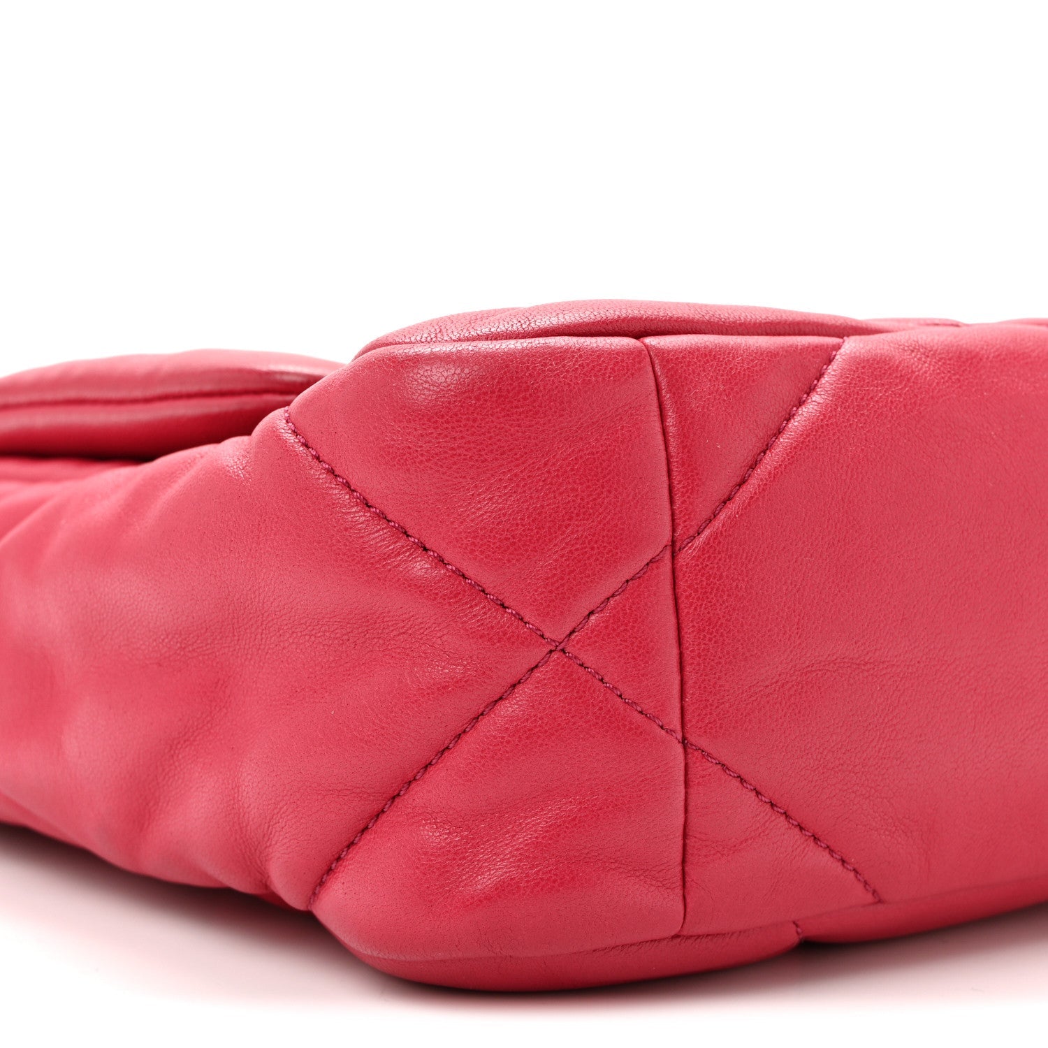 Chanel Lambskin Quilted Medium Chanel 19 Flap Dark Pink