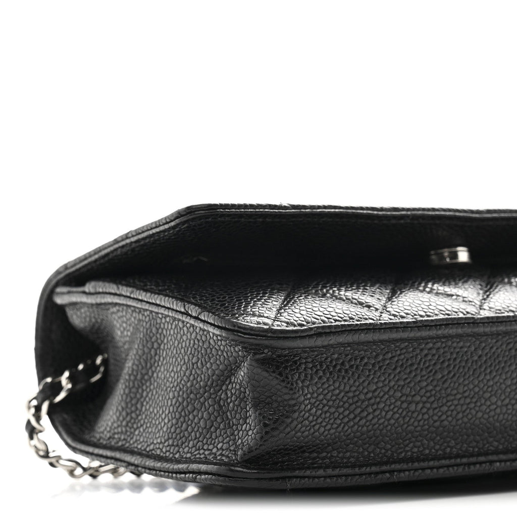 Chanel Caviar Quilted Wallet on Chain WOC Black
