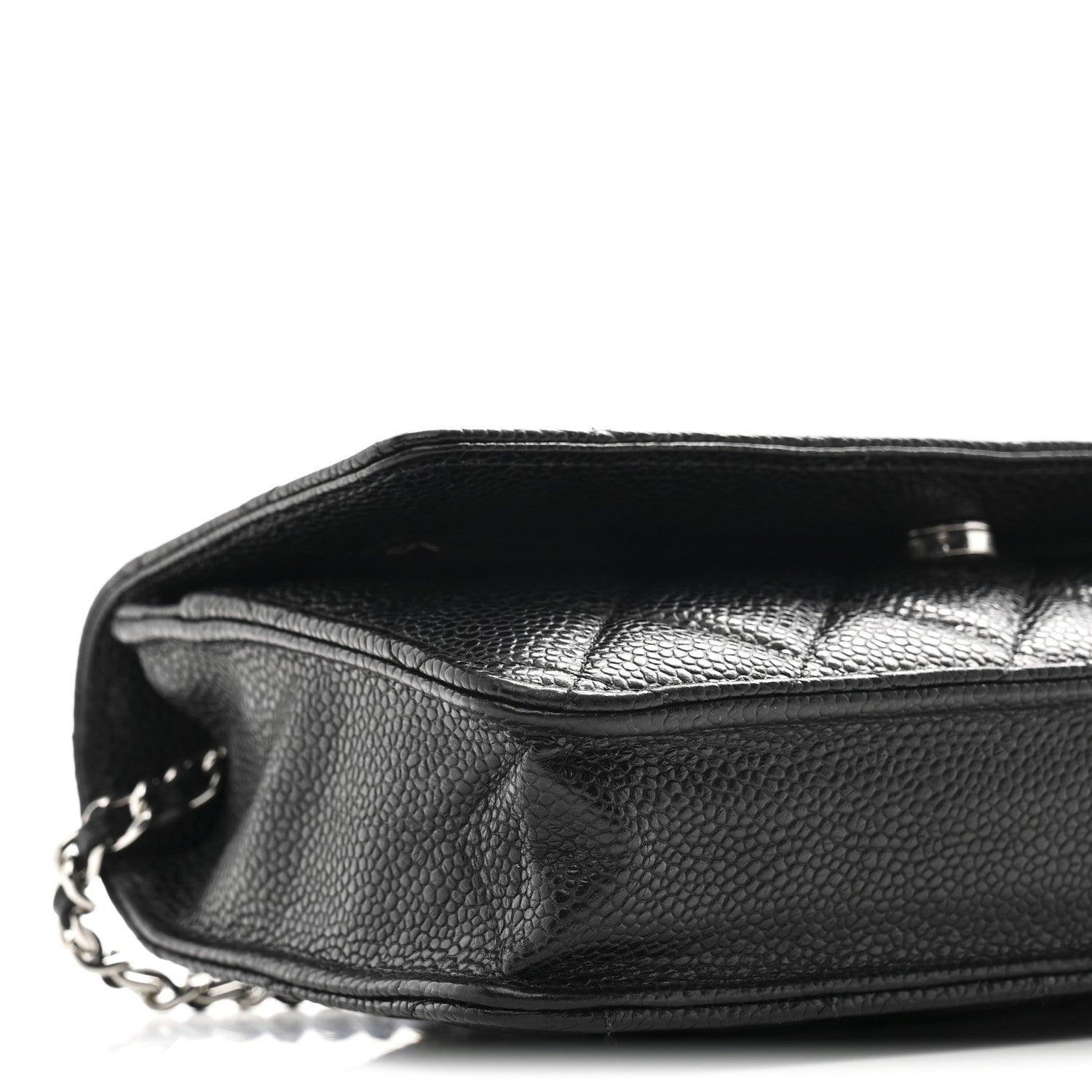 Chanel Caviar Quilted Wallet on Chain WOC Black