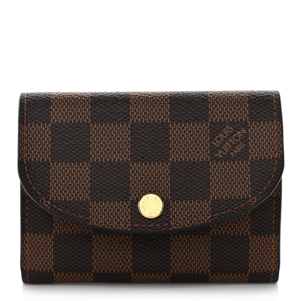 Louis Vuitton Damier Ebene Rosalie Coin Purse Rose Ballerine