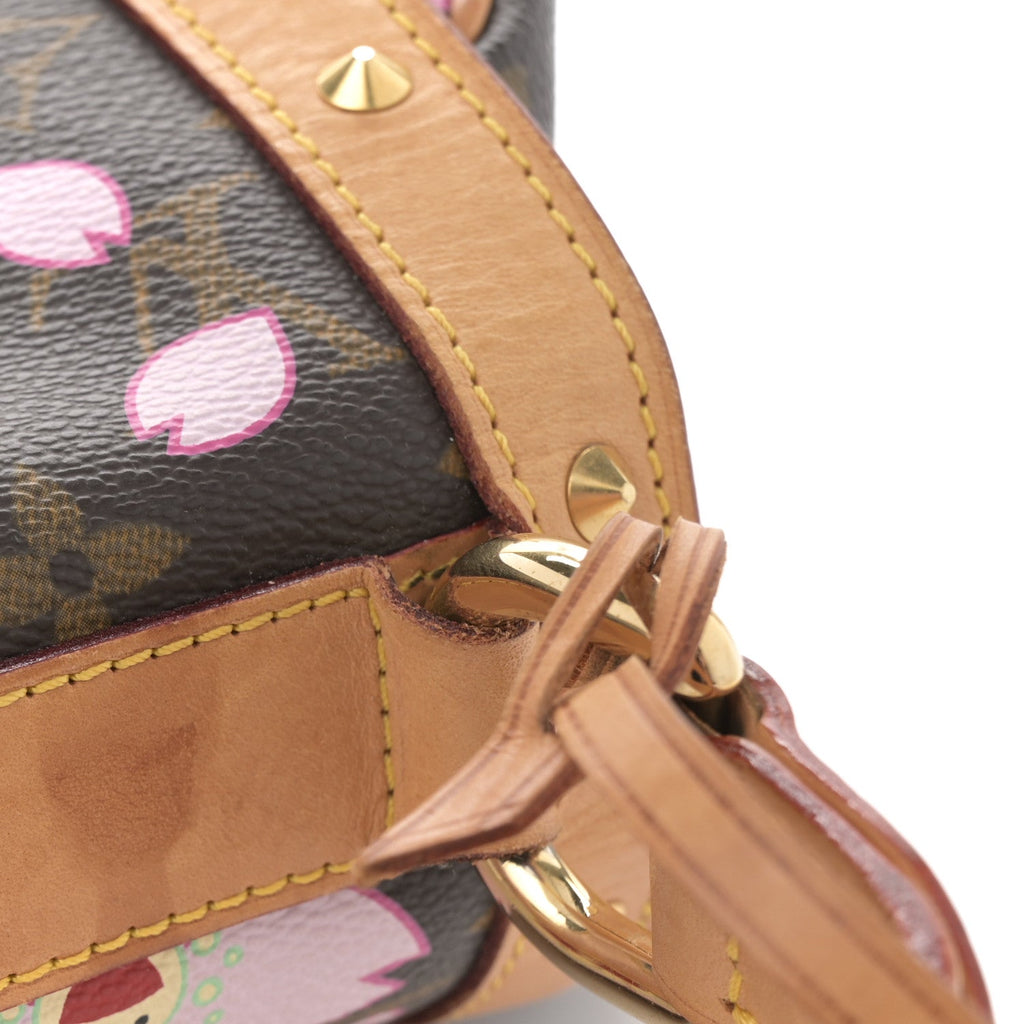 Louis Vuitton Monogram Cherry Blossom Sac Retro Bag Brown