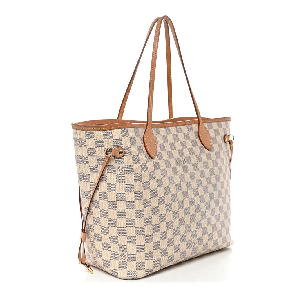 Louis Vuitton Damier Azur Neo Neverfull MM Rose Ballerine