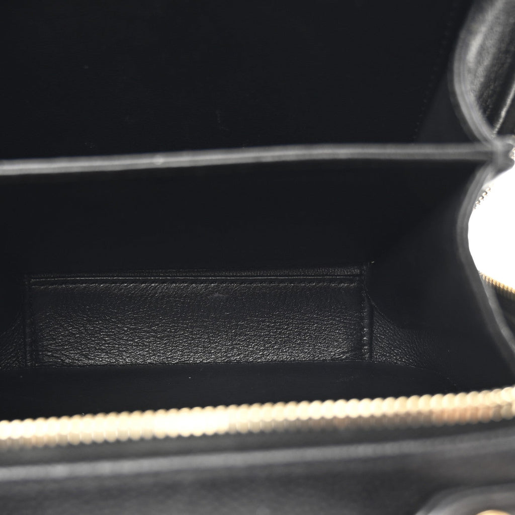 Chanel Caviar Quilted Small CC Filigree Vanity Case Black