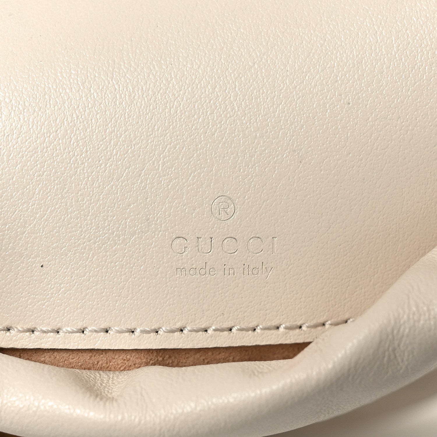 Gucci Calfskin Matelasse Mini GG Marmont 2.0 Bucket Bag White