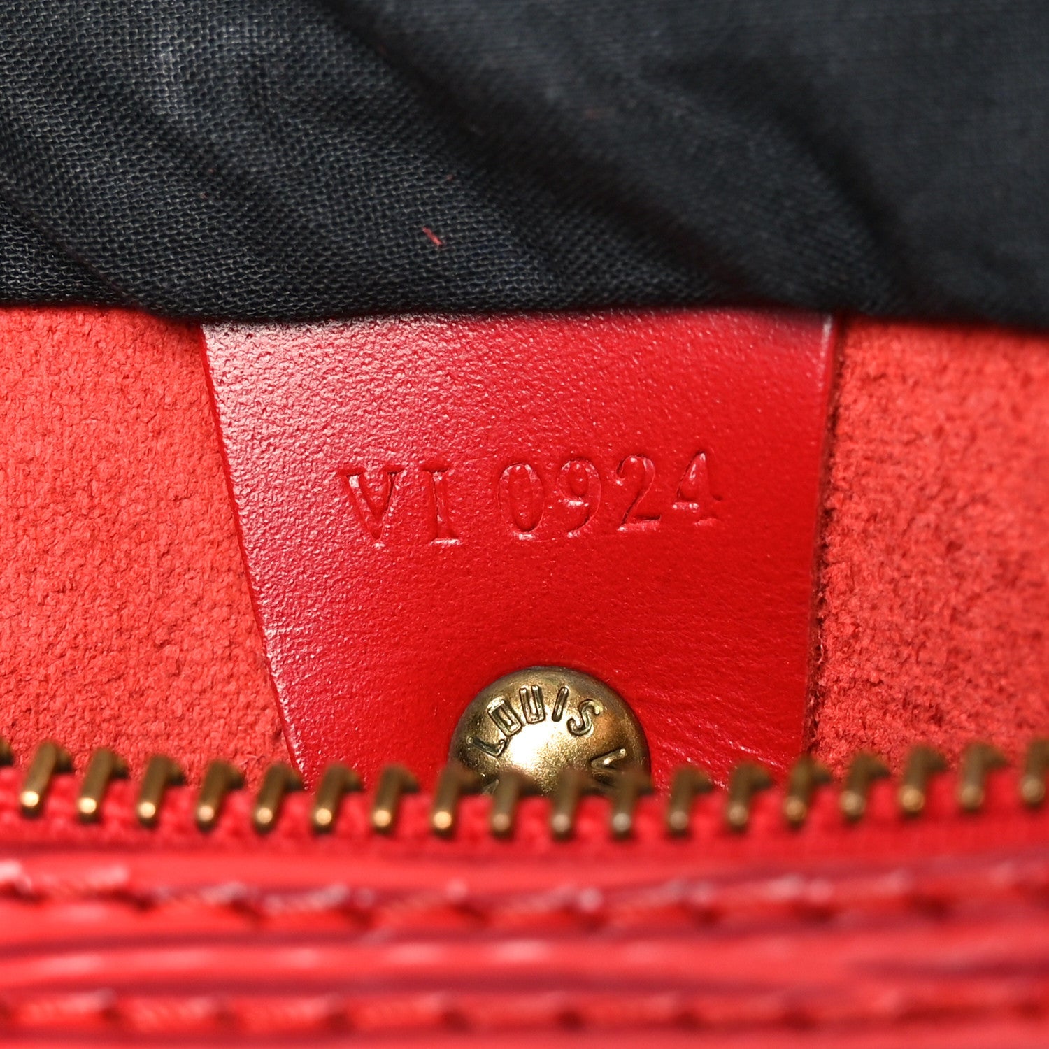 Louis Vuitton Epi Speedy 25 Castillan Red