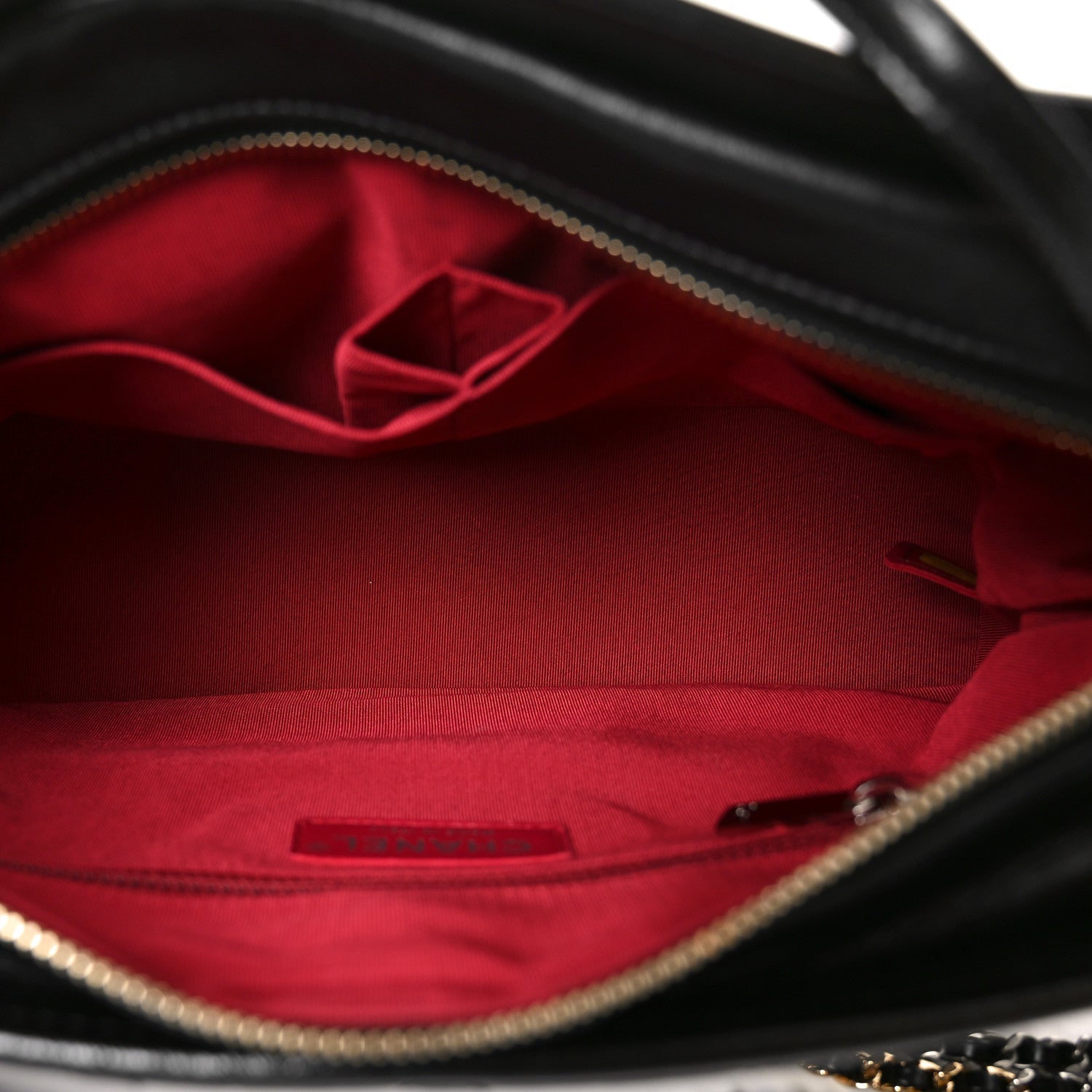 Chanel Aged Calfskin Quilted Medium Gabrielle Hobo Black