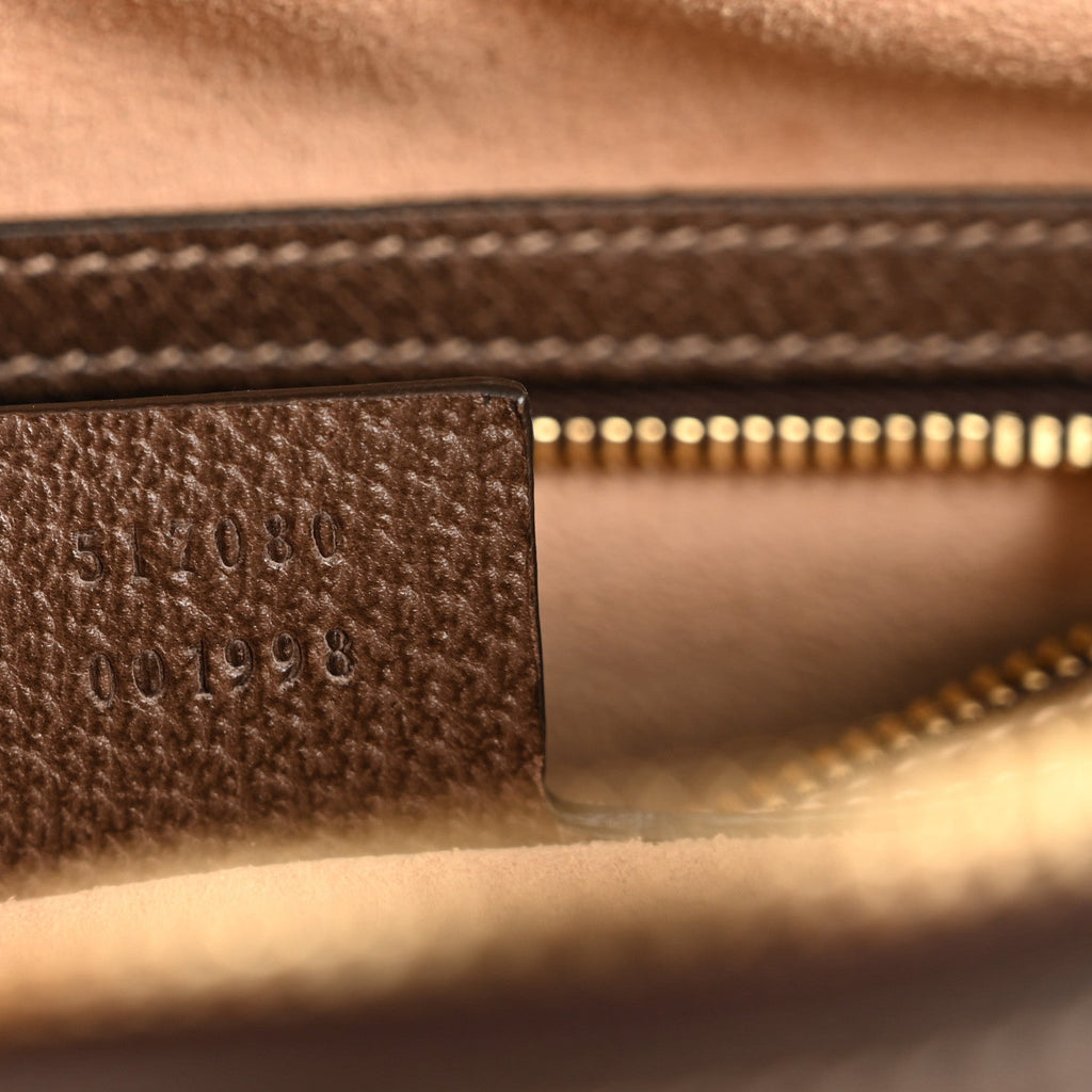 Gucci GG Supreme Monogram Web Small Ophidia Shoulder Bag Brown