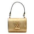 Louis Vuitton Calfskin Gravity Twist Shoulder Bag PM Gold