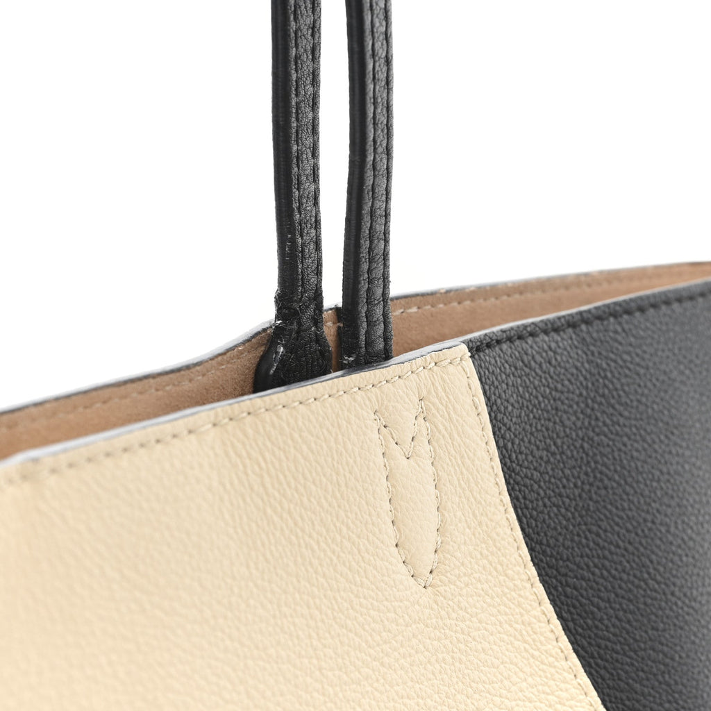 Louis Vuitton Calfskin Lockme Cabas Vanille Black