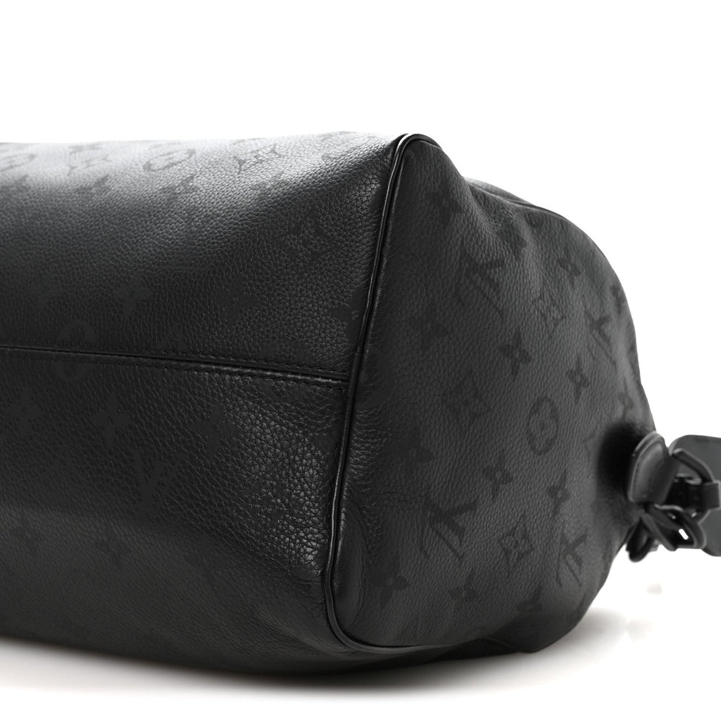 Louis Vuitton Calfskin Monogram Speedy P9 Bandouliere 30 Ultra Black