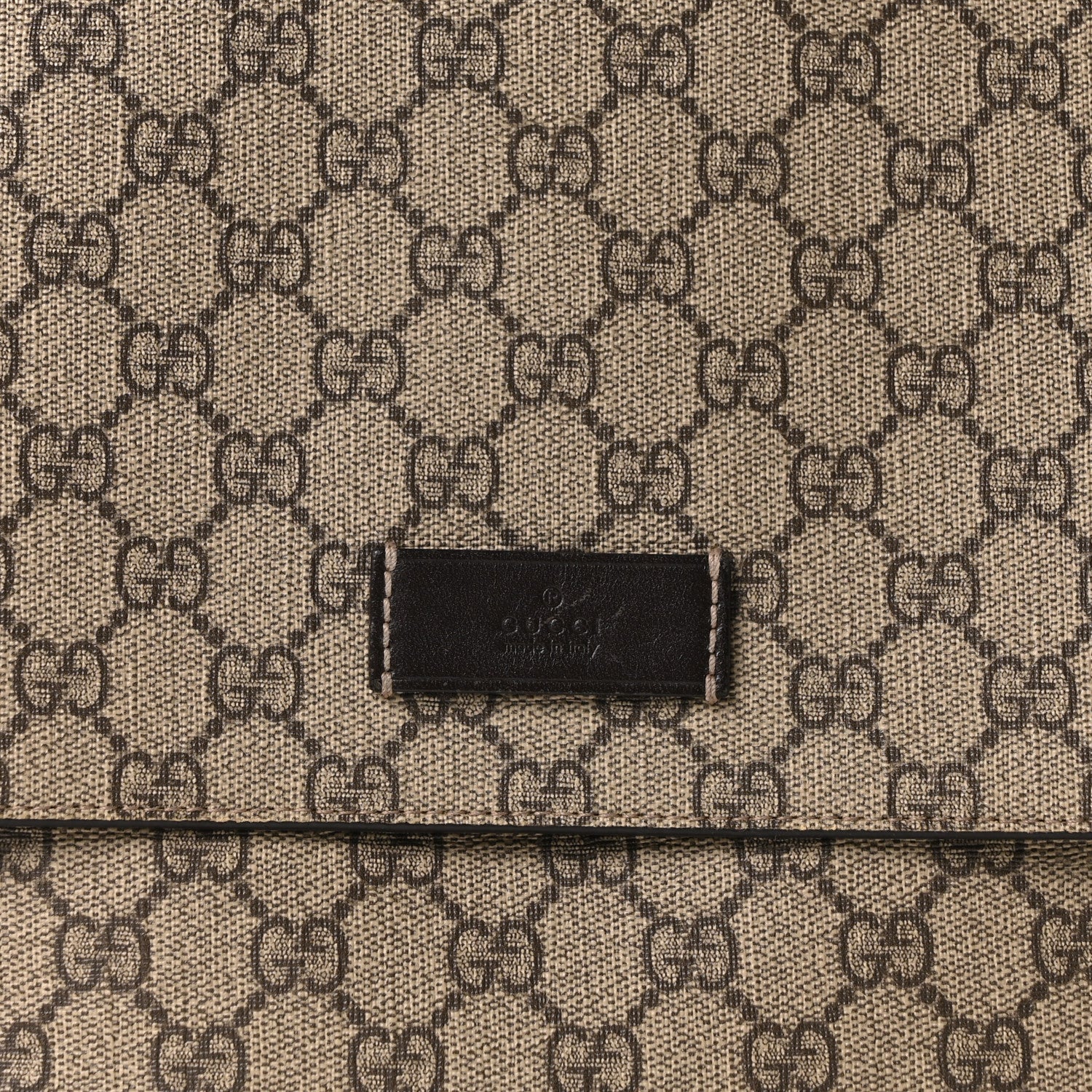 Gucci GG Plus Monogram Messenger Diaper Bag Dark Brown