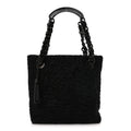 Chanel Persian Lamb Fur Tote Black