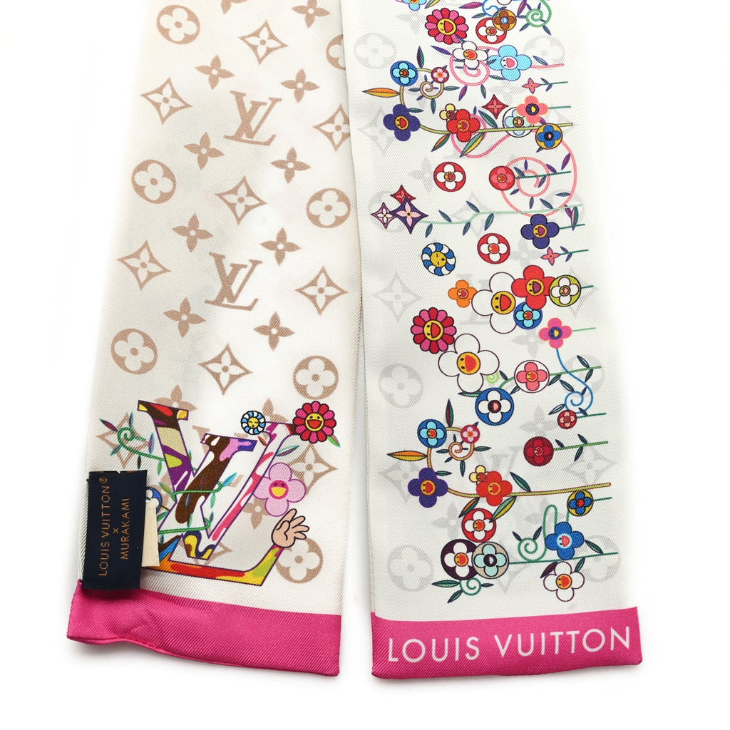 Louis Vuitton LV X TM Silk Superflat Monogram Bandeau White