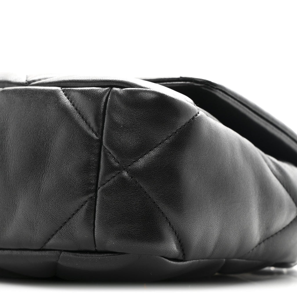 Chanel Lambskin Quilted Medium Chanel 19 Flap Black