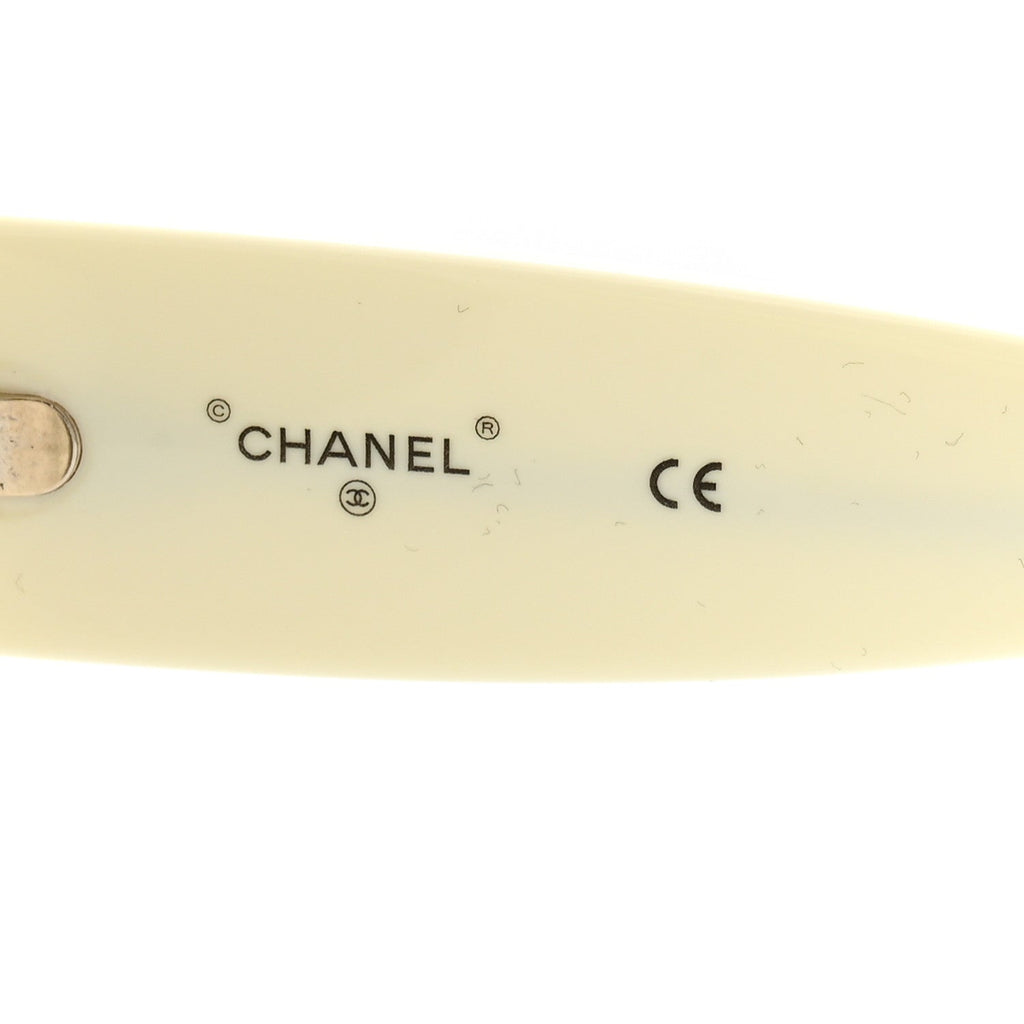 Acetate Shield Sunglasses 71476-A White