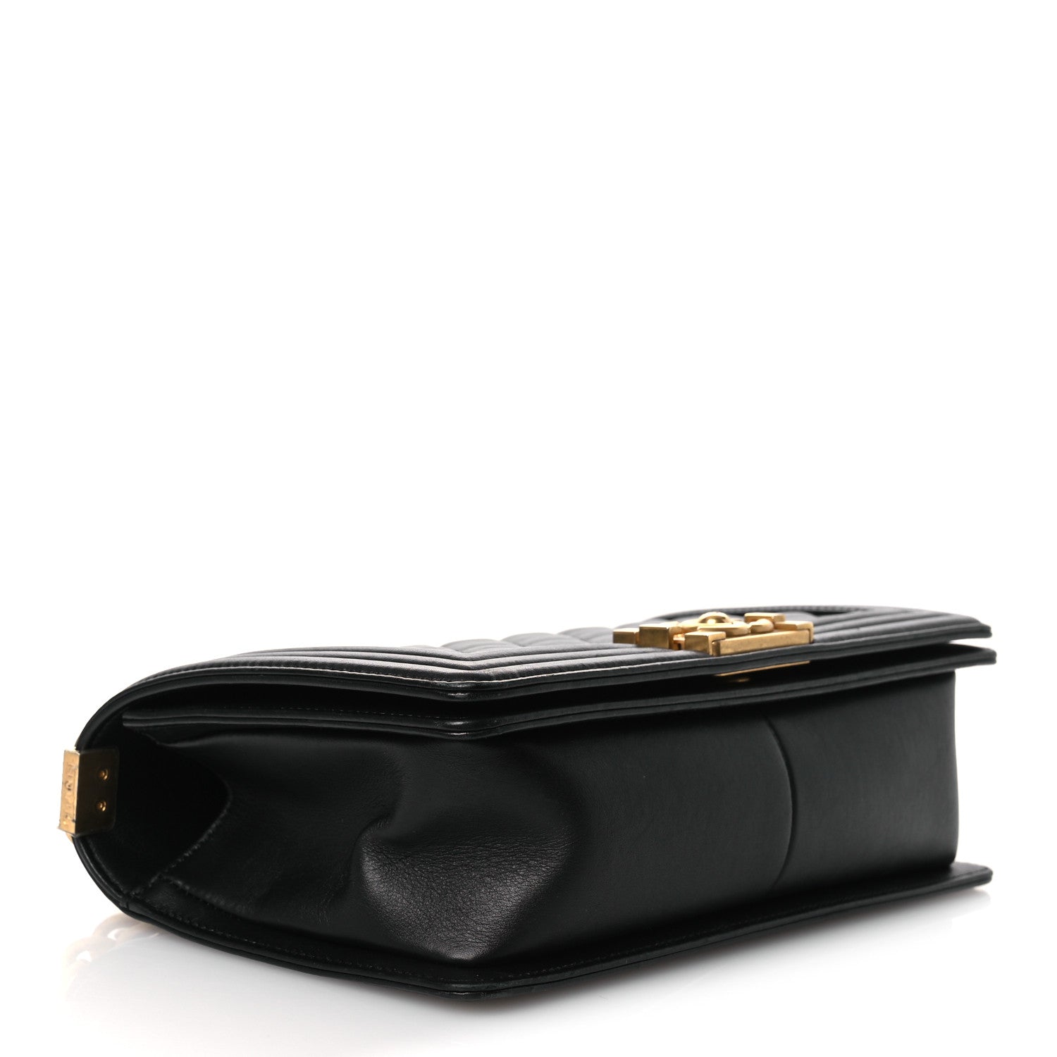 Chanel Lambskin Quilted Medium Boy Flap Black