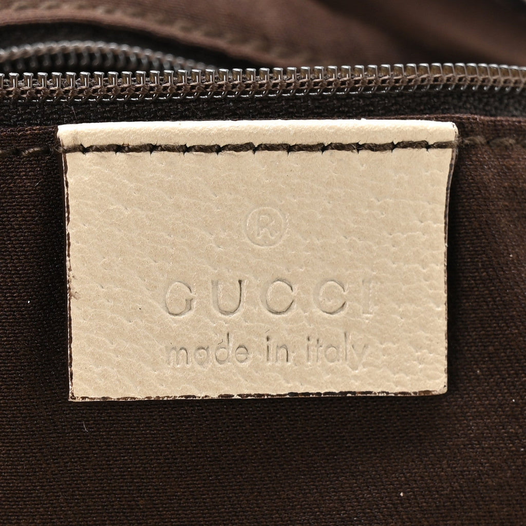 Gucci Monogram Medium Abbey Shoulder Bag Off White