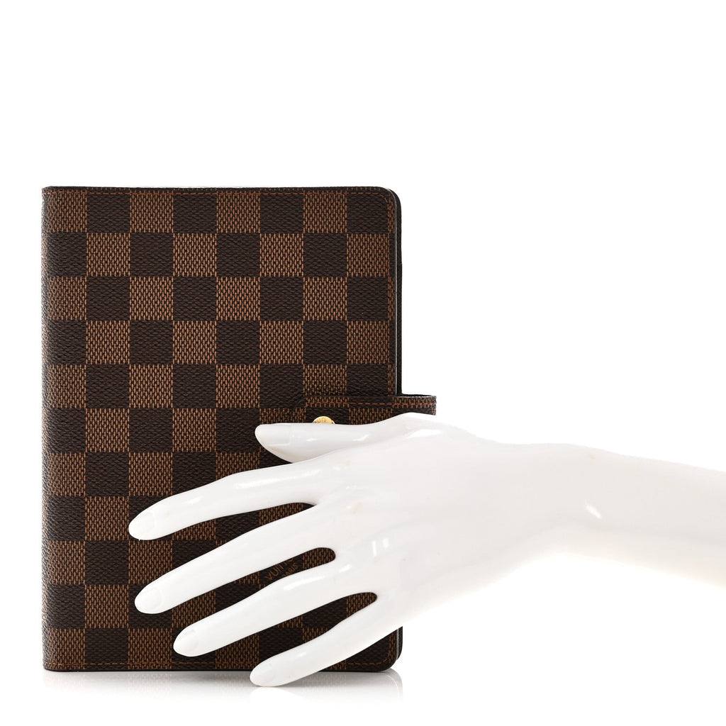 Louis Vuitton Damier Ebene Medium Ring Agenda Cover