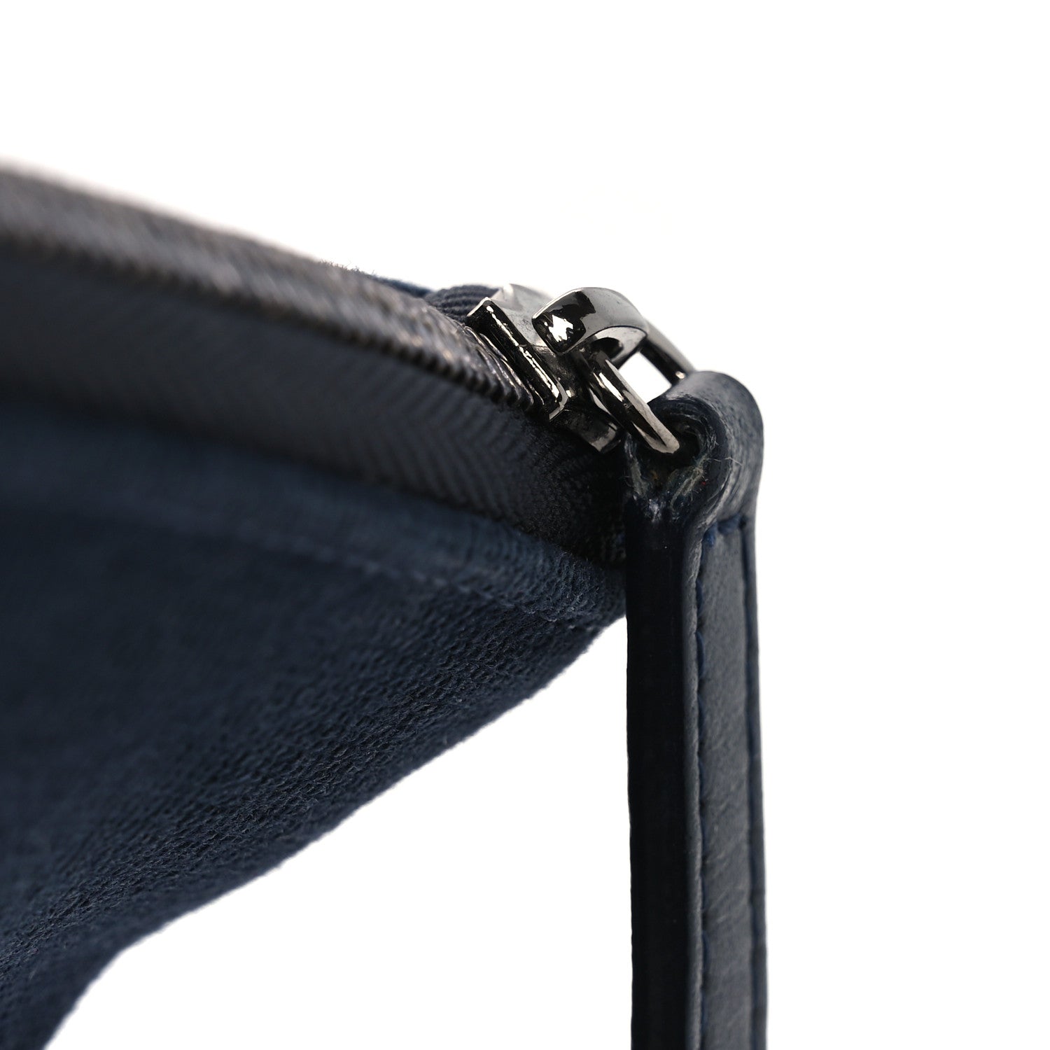 Canvas Studded CC Medium Cosmetic Pouch Navy