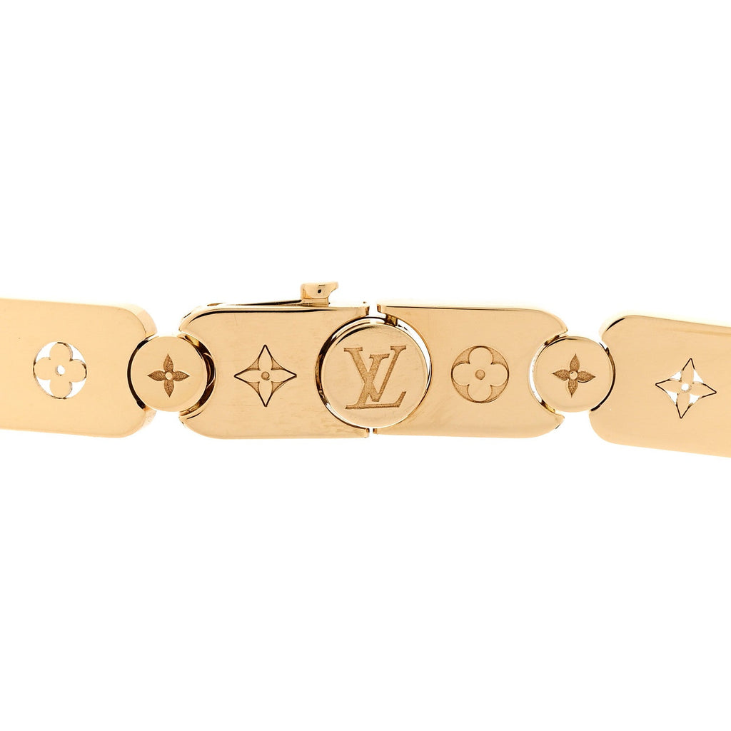 Louis Vuitton 18K Yellow Gold Les Gastons Vuitton Gourmette Necklace