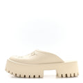 Gucci Rubber Monogram GG Go Through Platform Slide Clogs 41 Mystic White