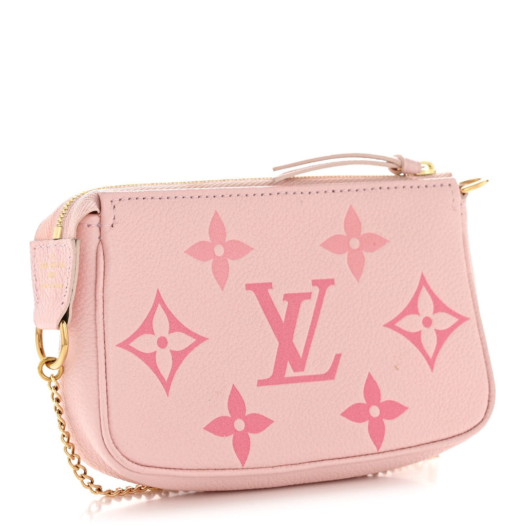 Louis Vuitton Empreinte Monogram Giant By The Pool Mini Pochette Accessories Bouton De Rose