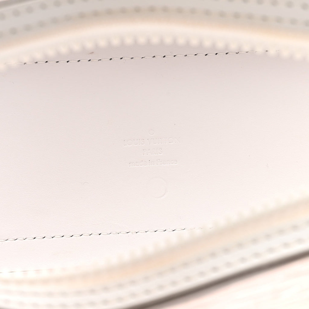 Louis Vuitton Calfskin PVC Epi Plage Soft Trunk Optic White