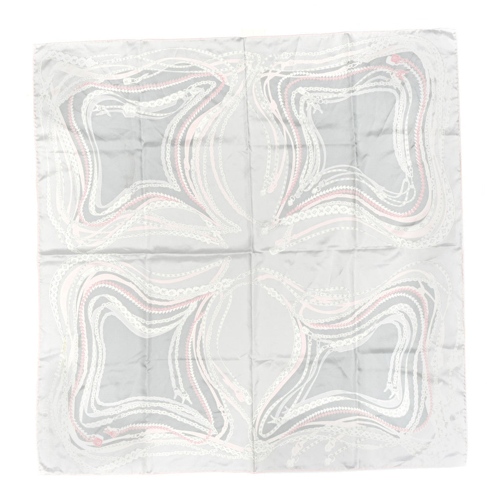 Louis Vuitton Silk Dreamonogram Shawl Grey Pink