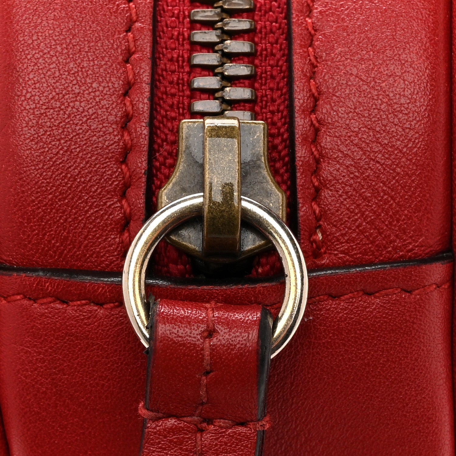 Gucci Calfskin Matelasse GG Marmont Belt Bag 85 34 Hibiscus Red