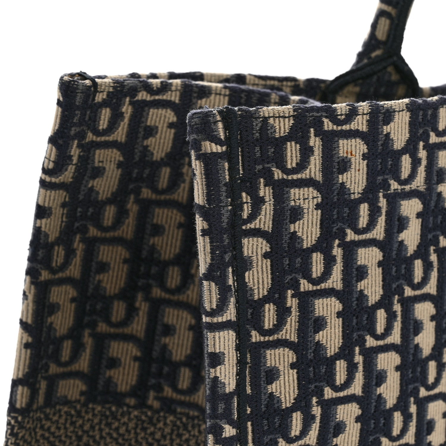 Christian Dior Oblique Large Book Tote Blue Multicolor
