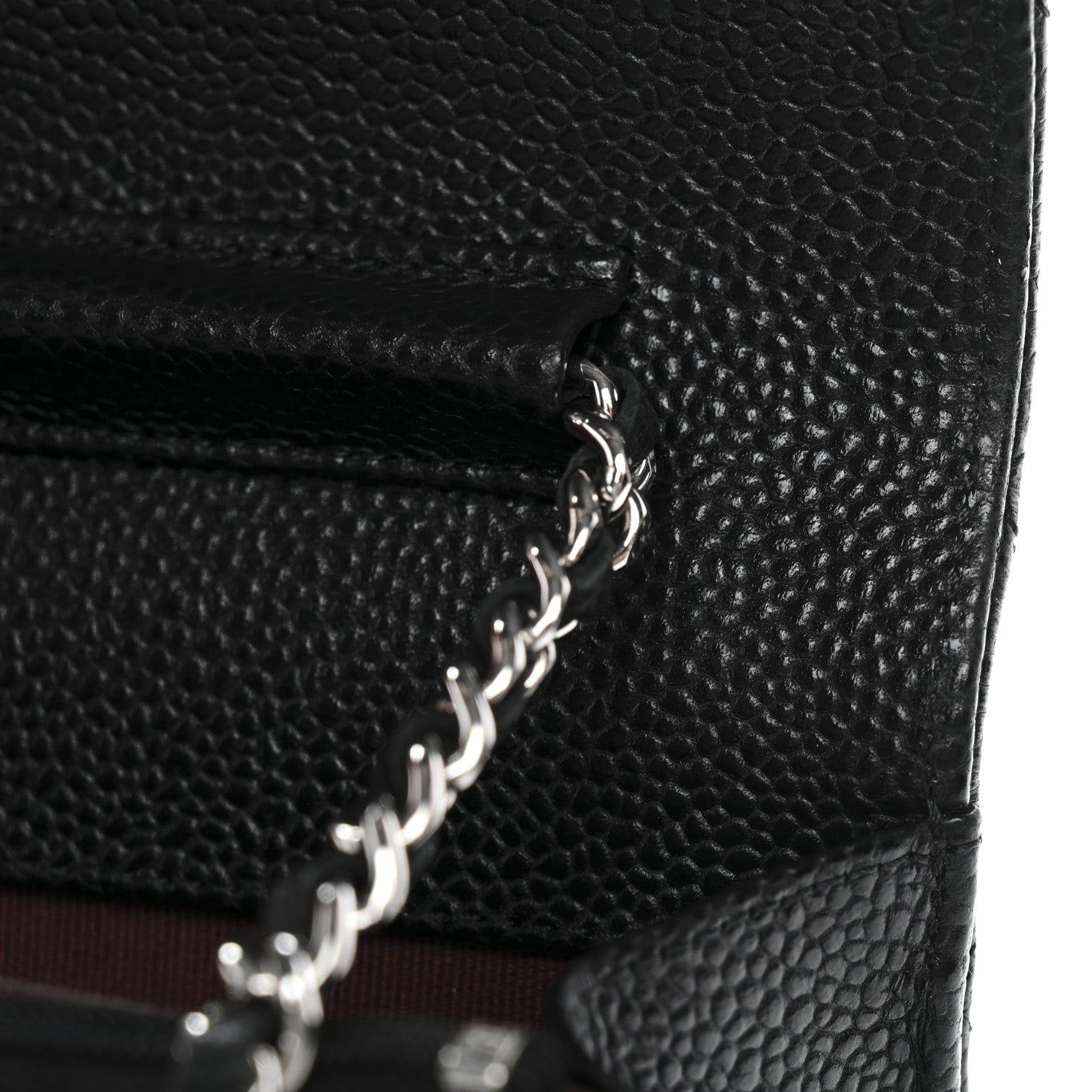 Chanel Caviar Quilted Wallet on Chain WOC Black
