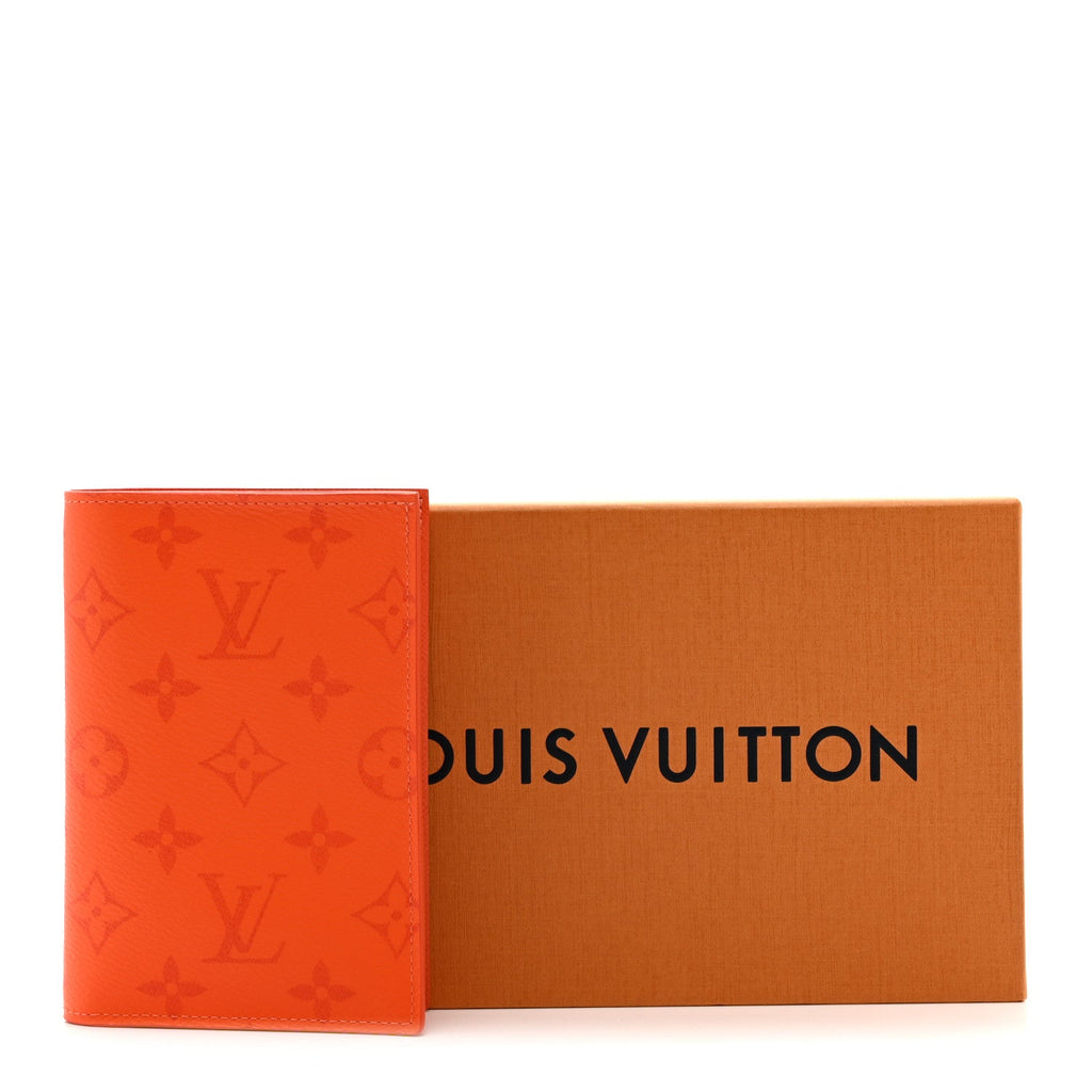 Louis Vuitton Taigarama Passport Cover Orange