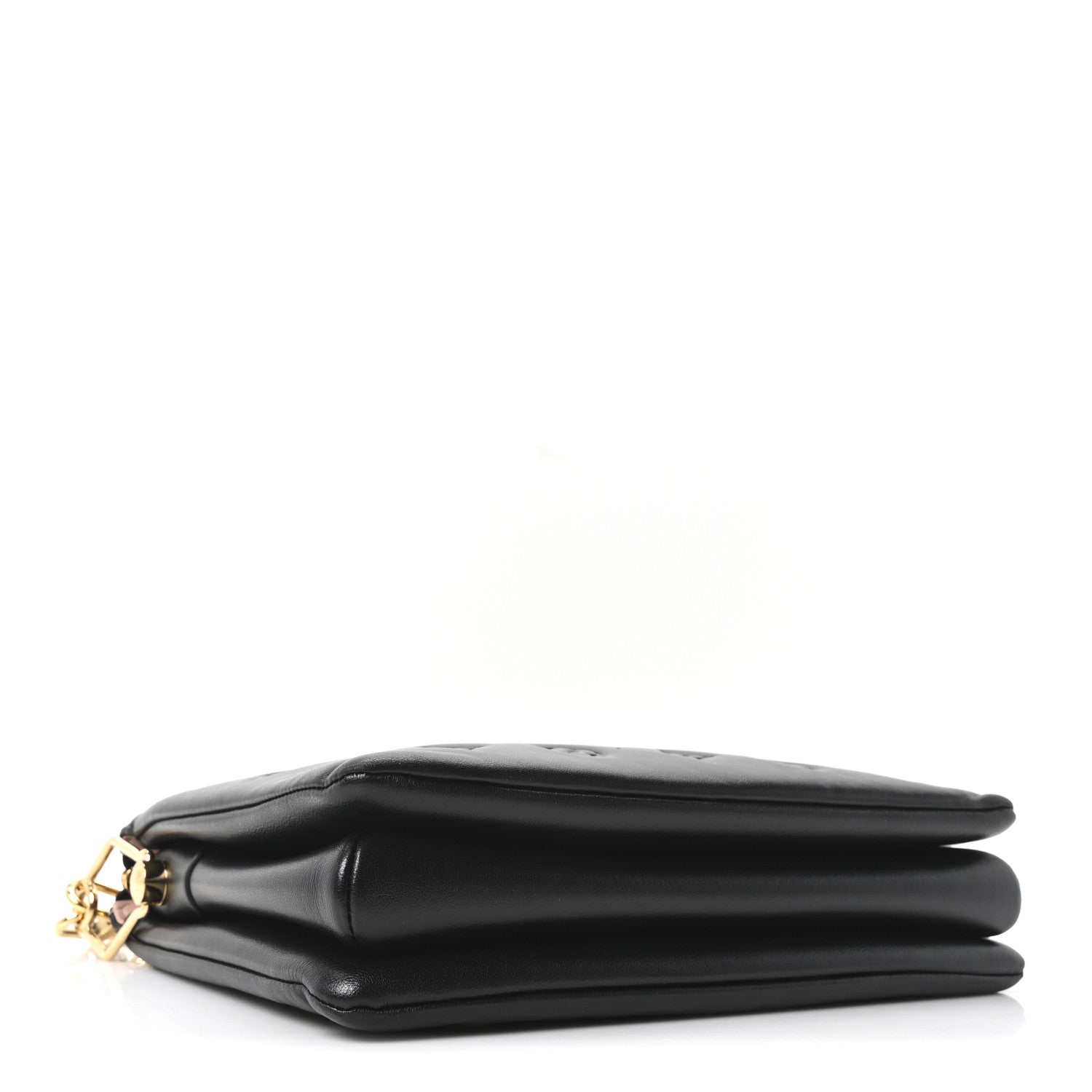 Louis Vuitton Lambskin Embossed Monogram Coussin PM Black