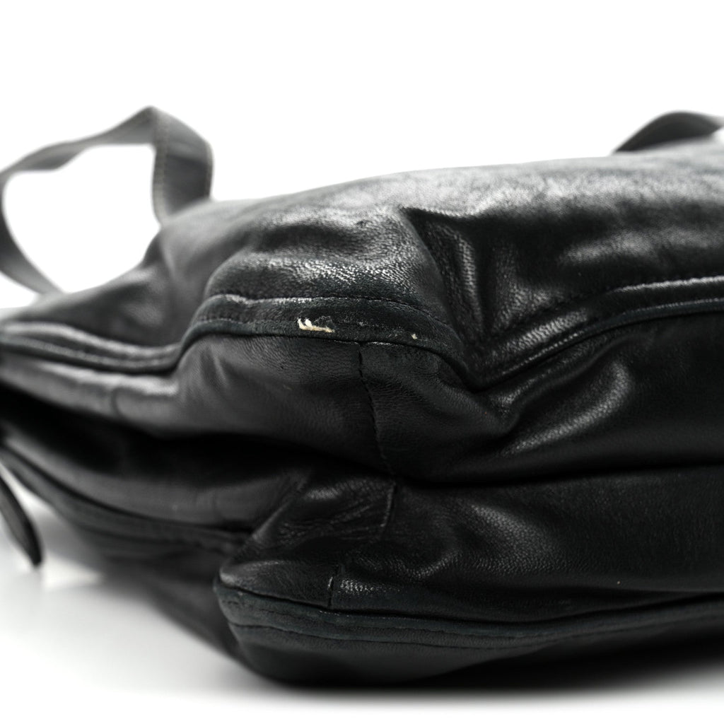 Prada Nappa Pocket Satchel Black