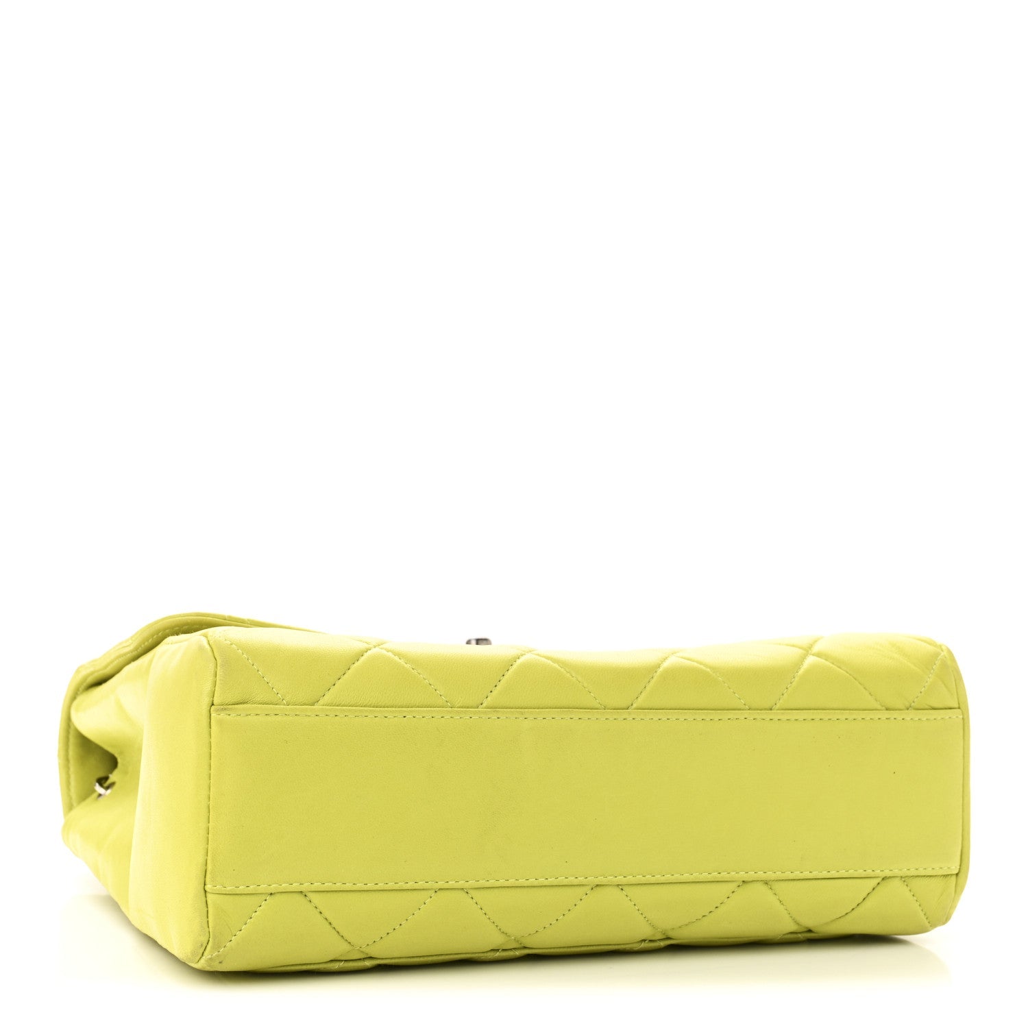 Chanel Lambskin Quilted CC Single Flap Green