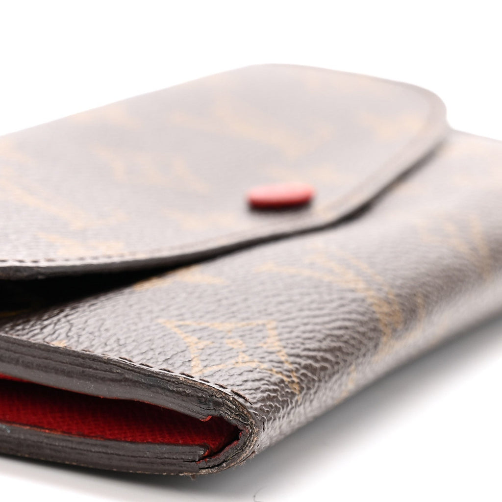 Louis Vuitton Monogram Emilie Wallet Rouge