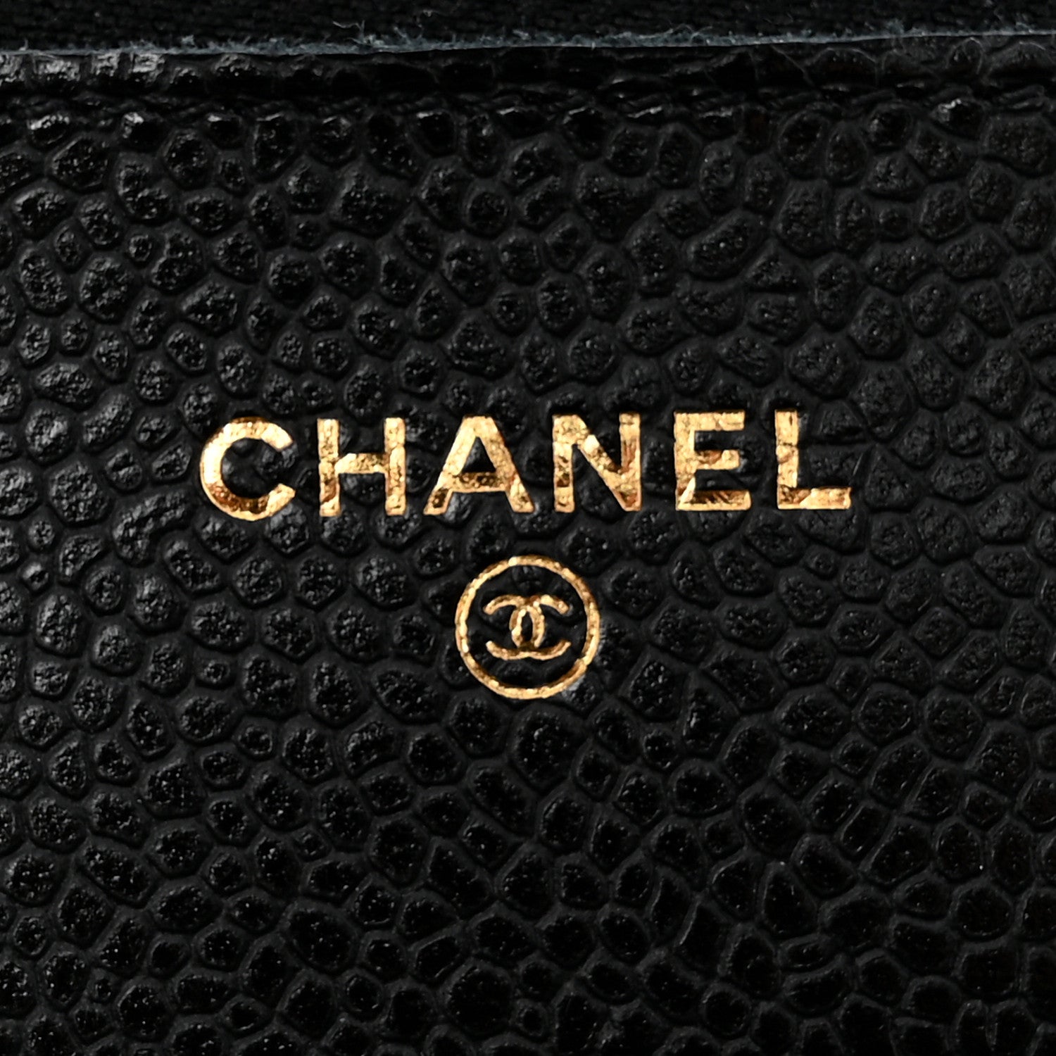 Chanel Caviar Quilted Wallet on Chain WOC Black