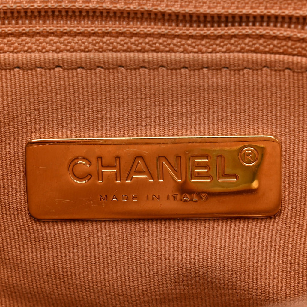 Chanel Lambskin Quilted Medium Chanel 19 Flap Brown